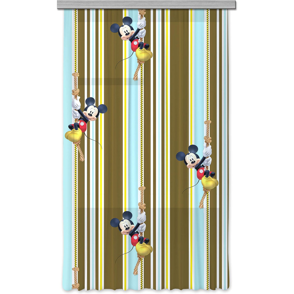Mickey egeres álló függöny, csíkos Mickey egeres álló függöny, csíkos