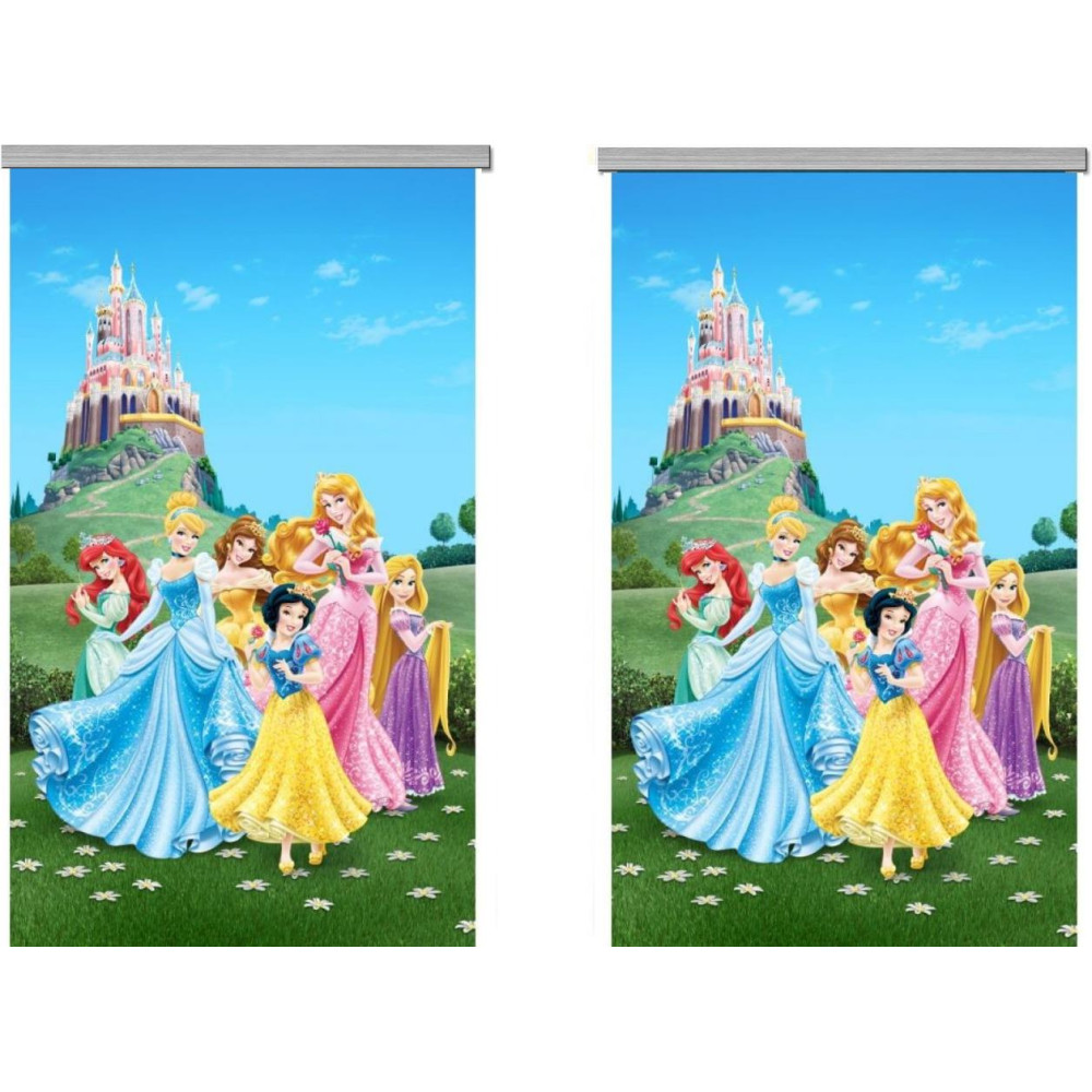 Disney hercegnők álló függöny - 280 x 245 cm / 2 db-os szett