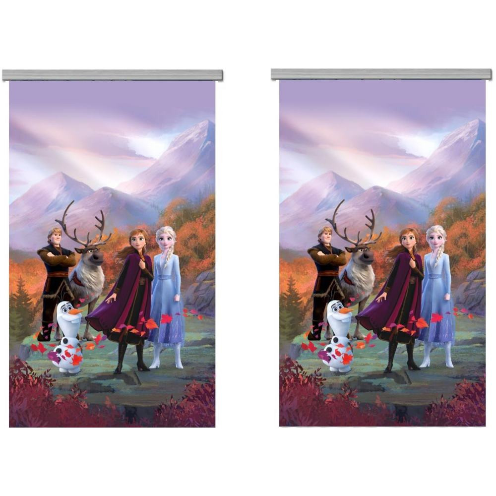 Jégvarázs elvarázsolt erdő álló gyerek függöny - 280 x 245 cm / 2 db-os szett