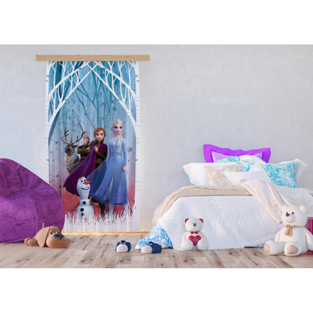 Jégvarázs elvarázsolt erdős álló függöny