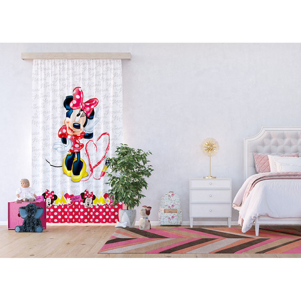 Minnie egeres piros álló függöny